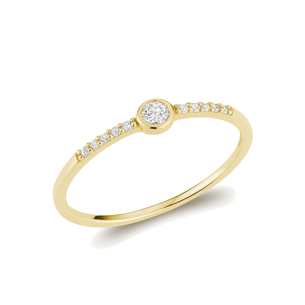 L’Orée Mini Bezel Diamond Ring