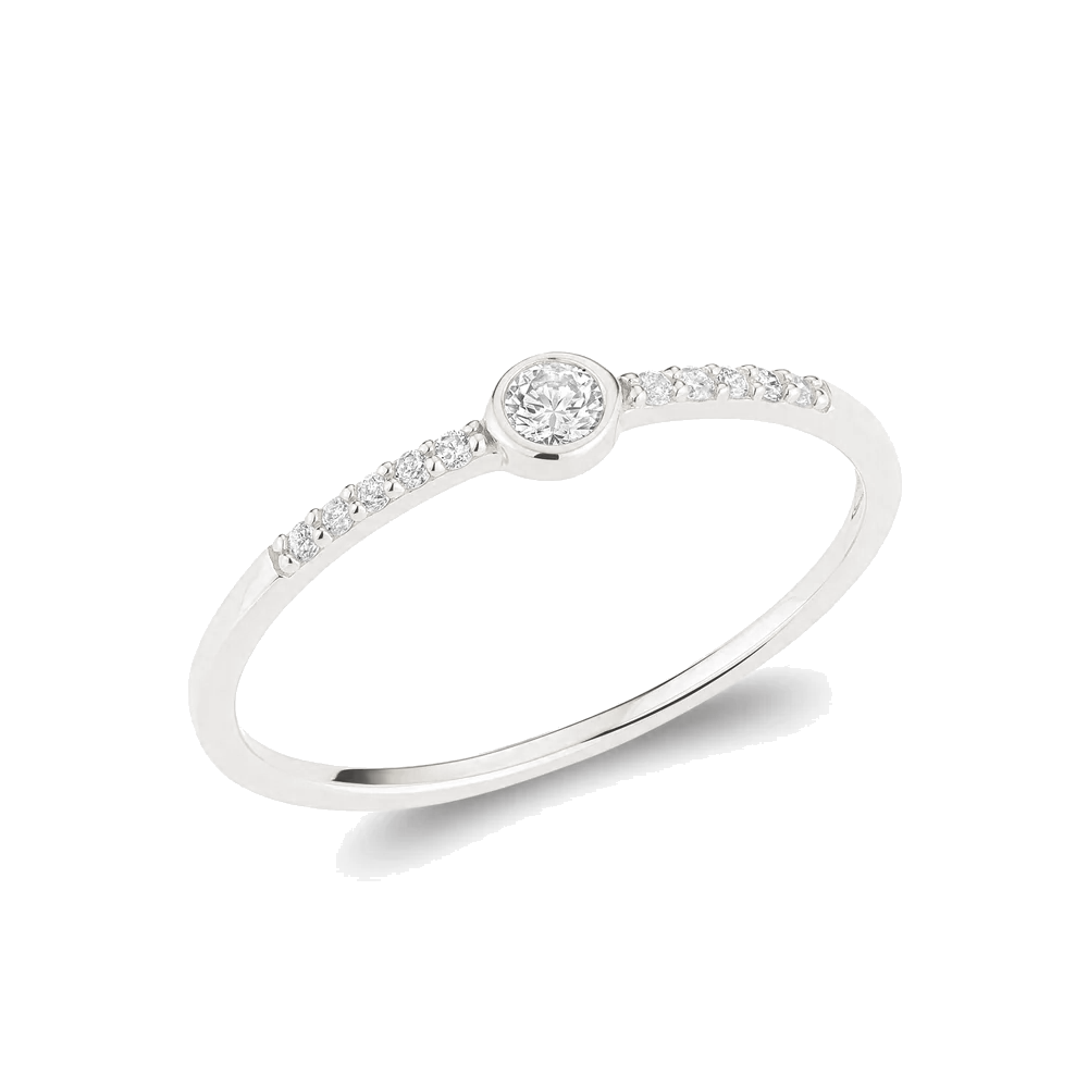 L’Orée Mini Bezel Diamond Ring