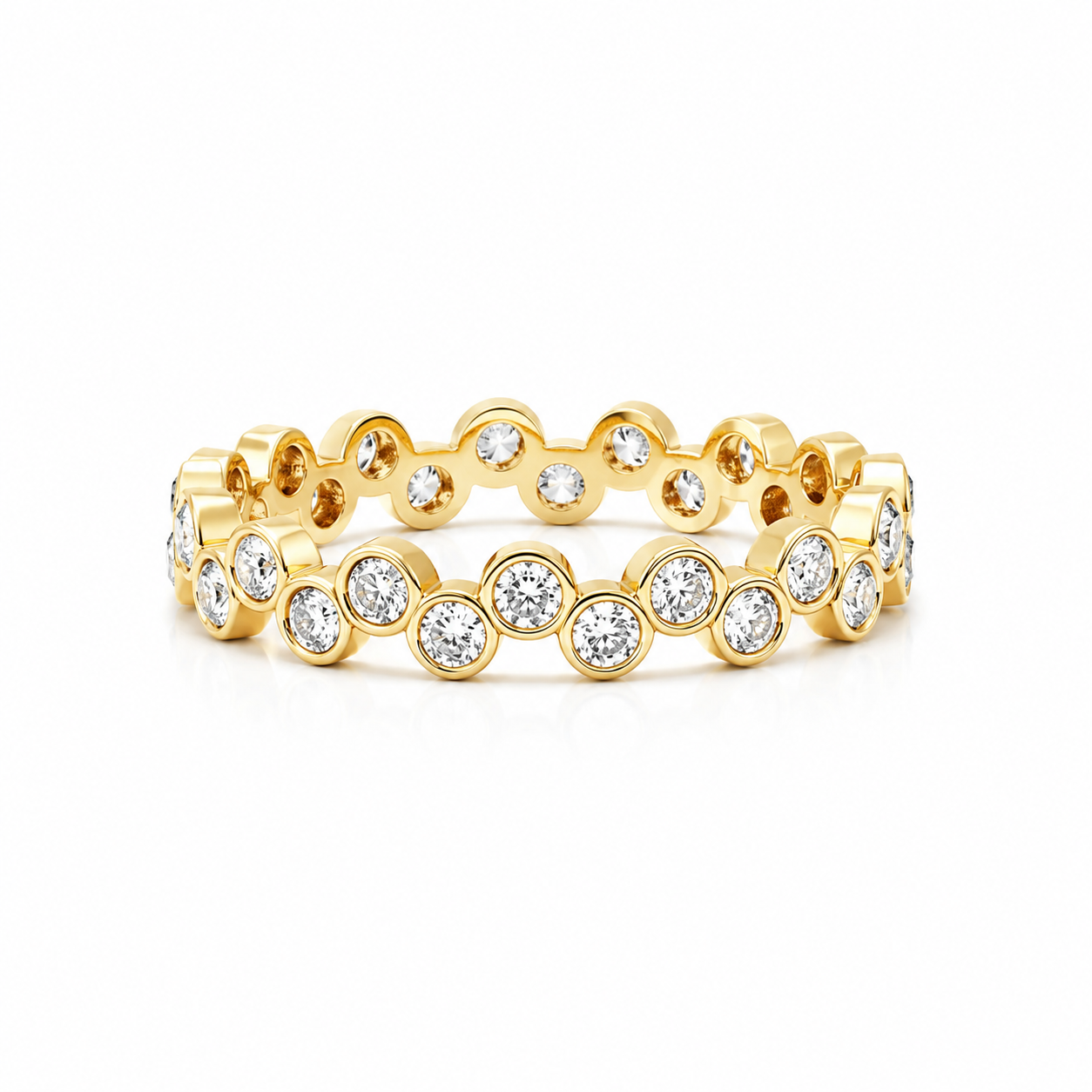 L’Orée Crease Round Diamond Ring
