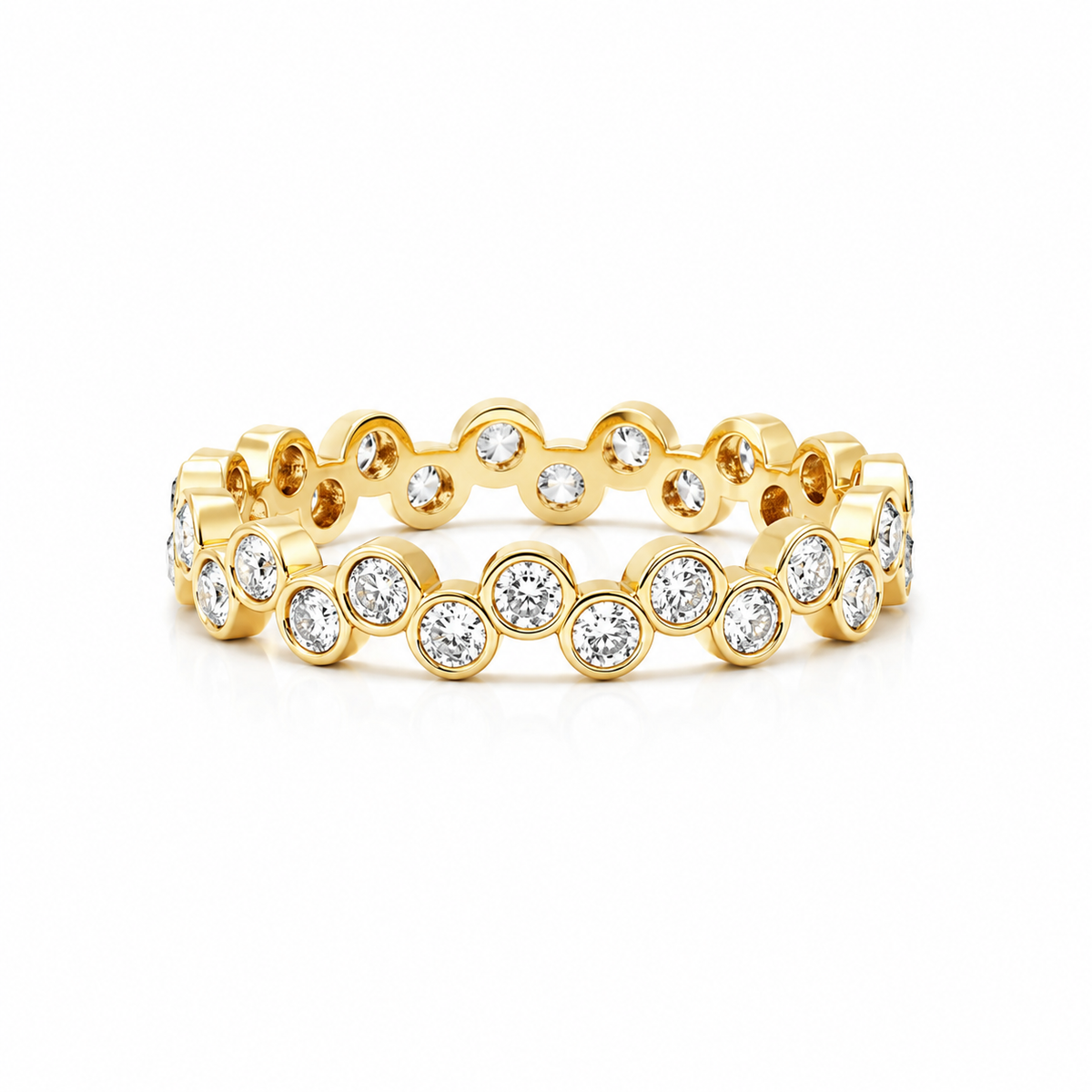 L’Orée Crease Round Diamond Ring
