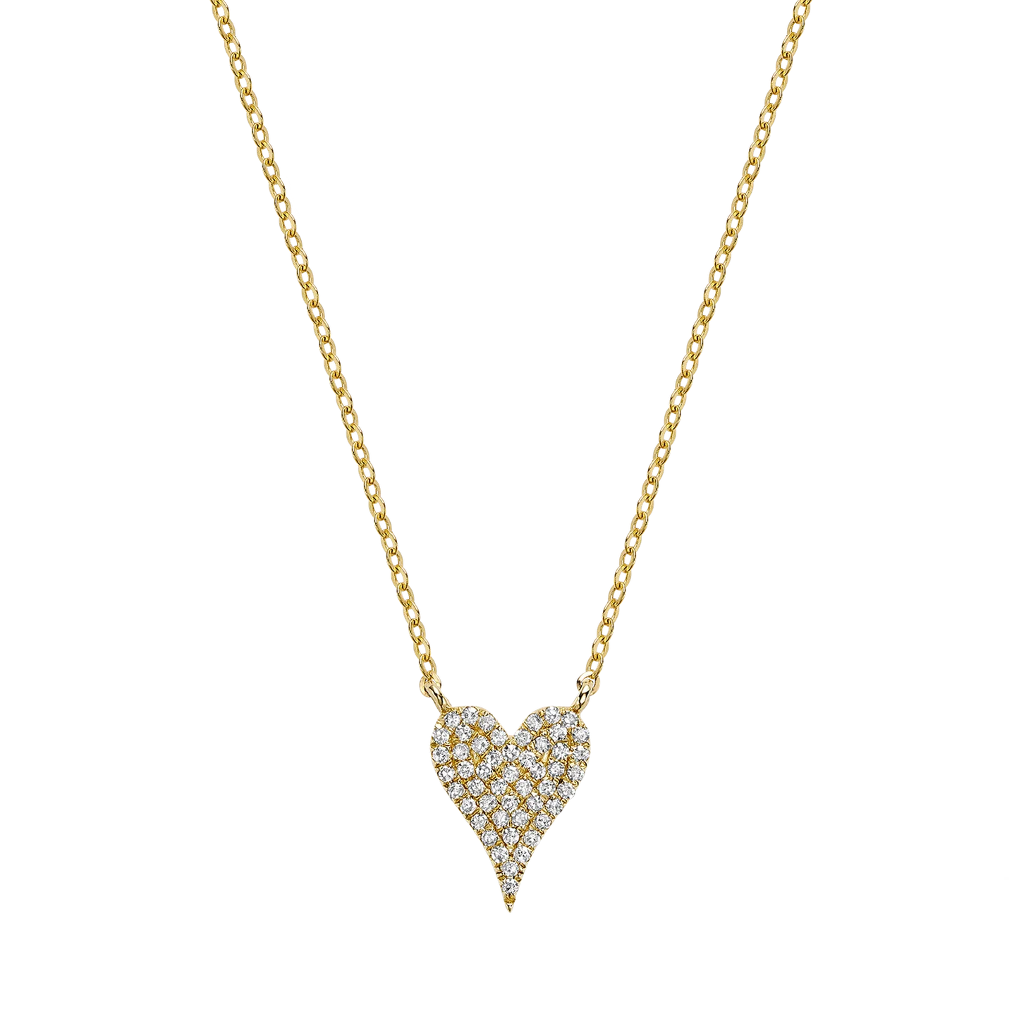 L’Orée Pavé Heart Diamond Necklace
