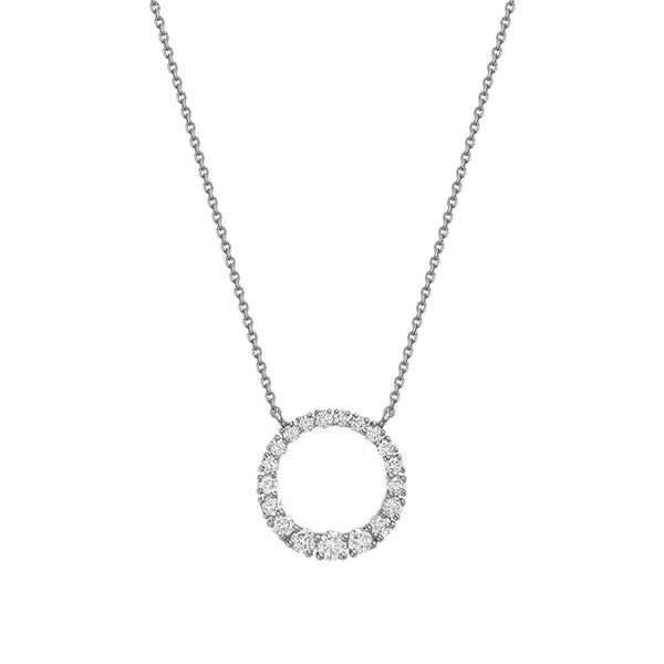 L’Orée Graduating Circle Diamond Necklace