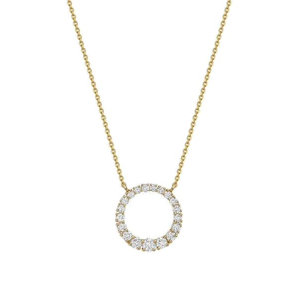 L’Orée Graduating Circle Diamond Necklace