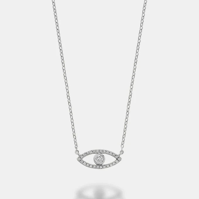 L’Orée Evil Eye Pavé Necklace