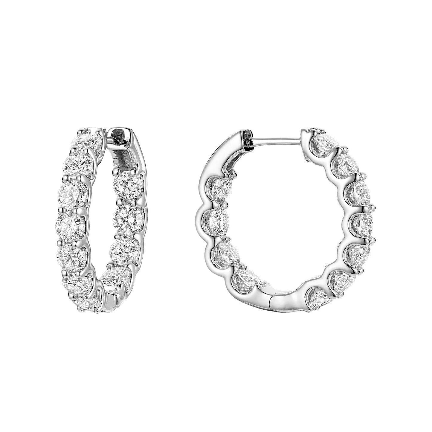 L’Orée Inside Out Lab Grown Diamond Huggie Earrings