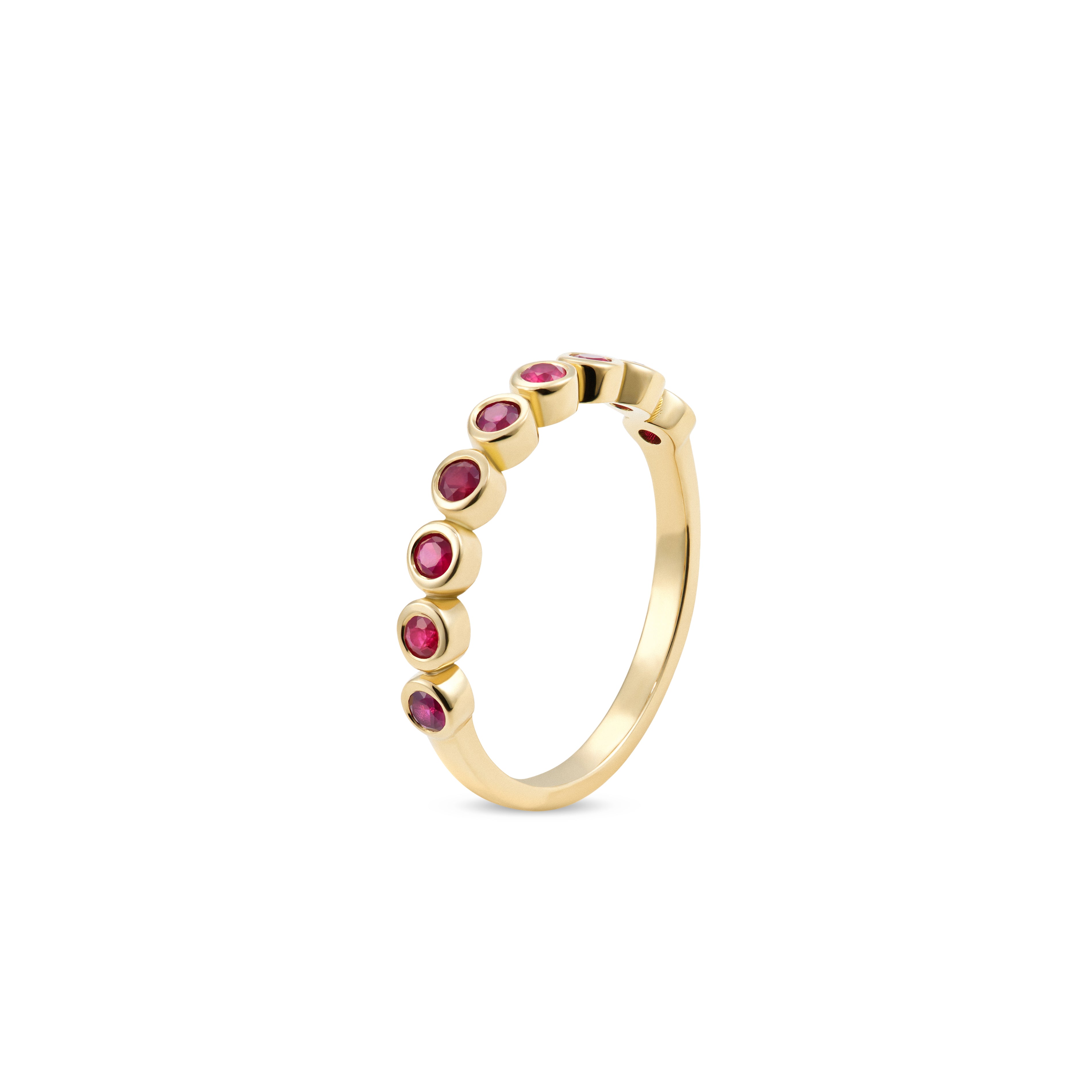 L’Orée Bezel Set Ruby Eternity Band