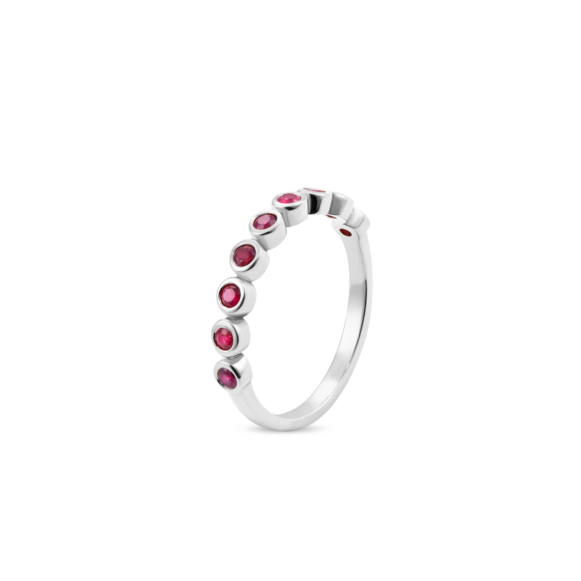 L’Orée Bezel Set Ruby Eternity Band