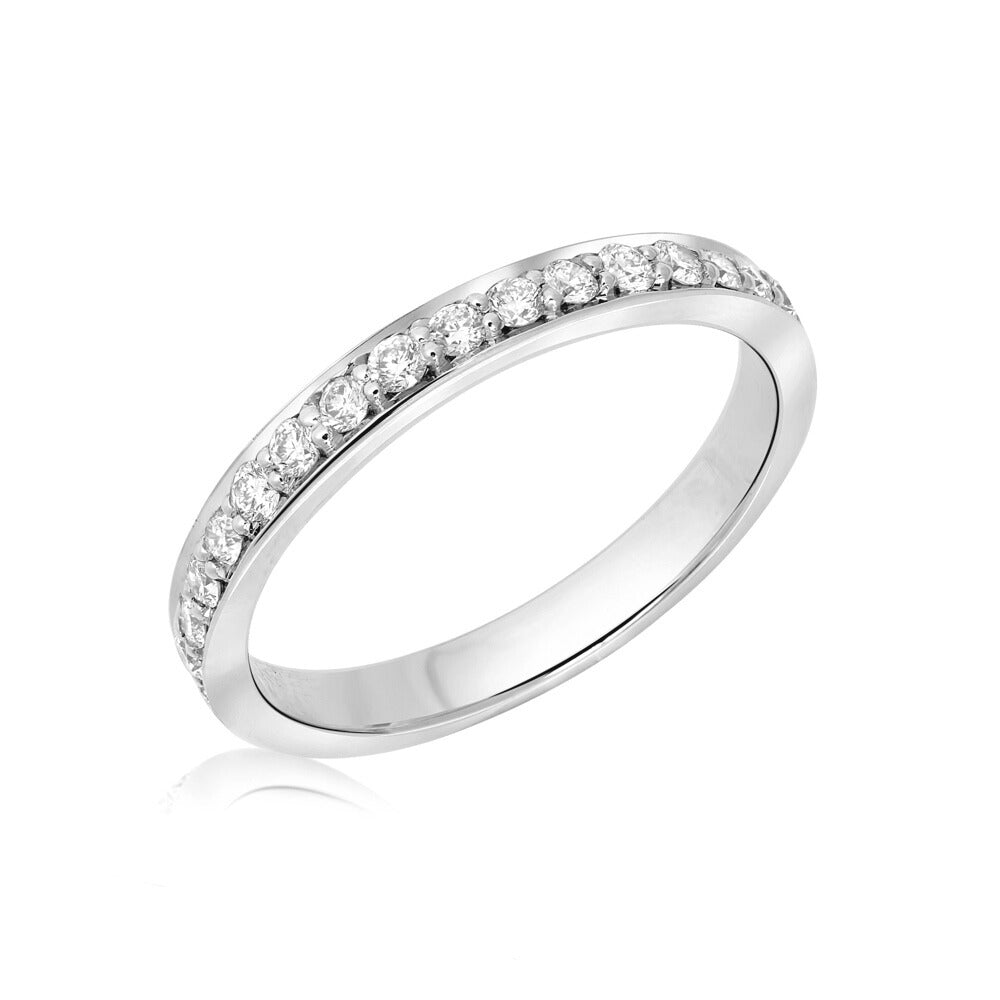 L’Orée Diamond Pavé Set Half Eternity Band