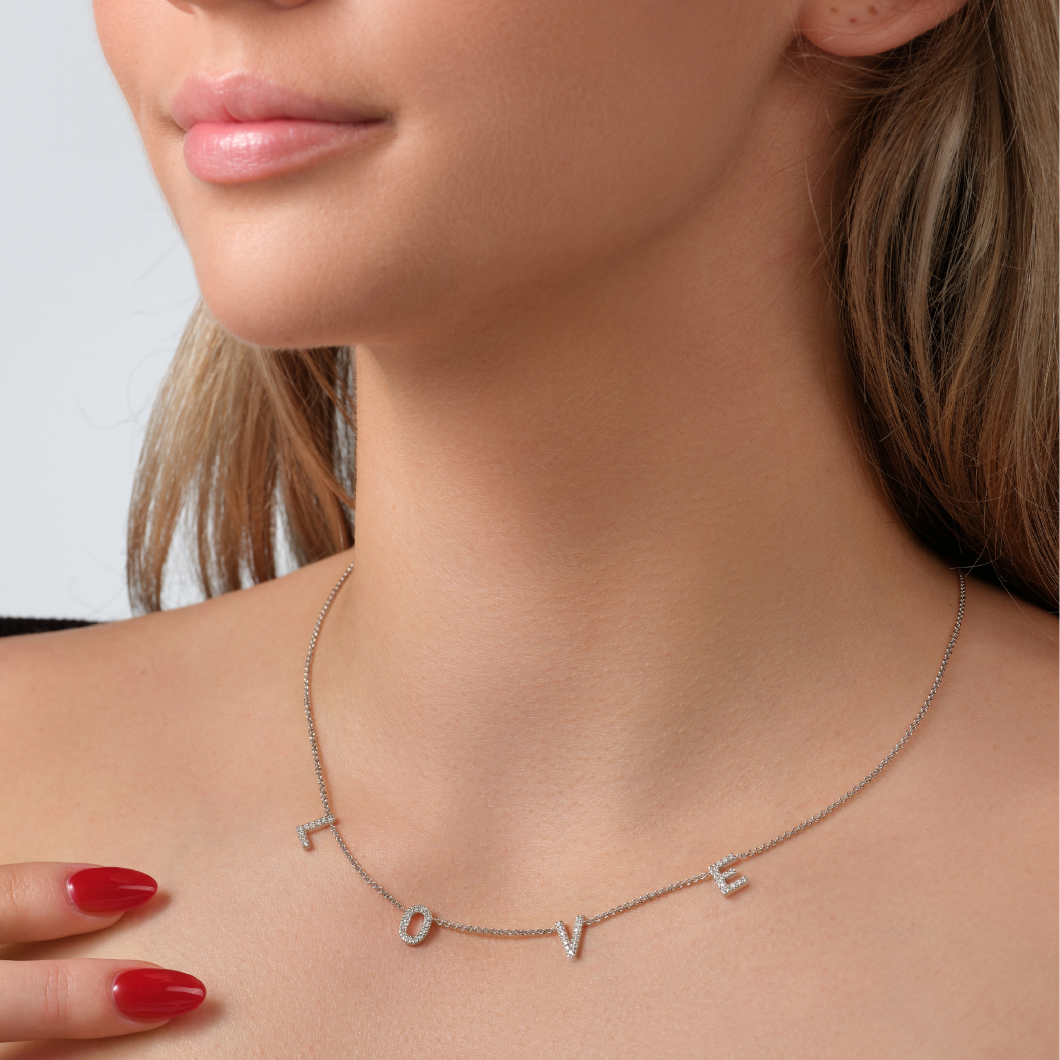 L’Orée Customizable Diamond Letter Necklace