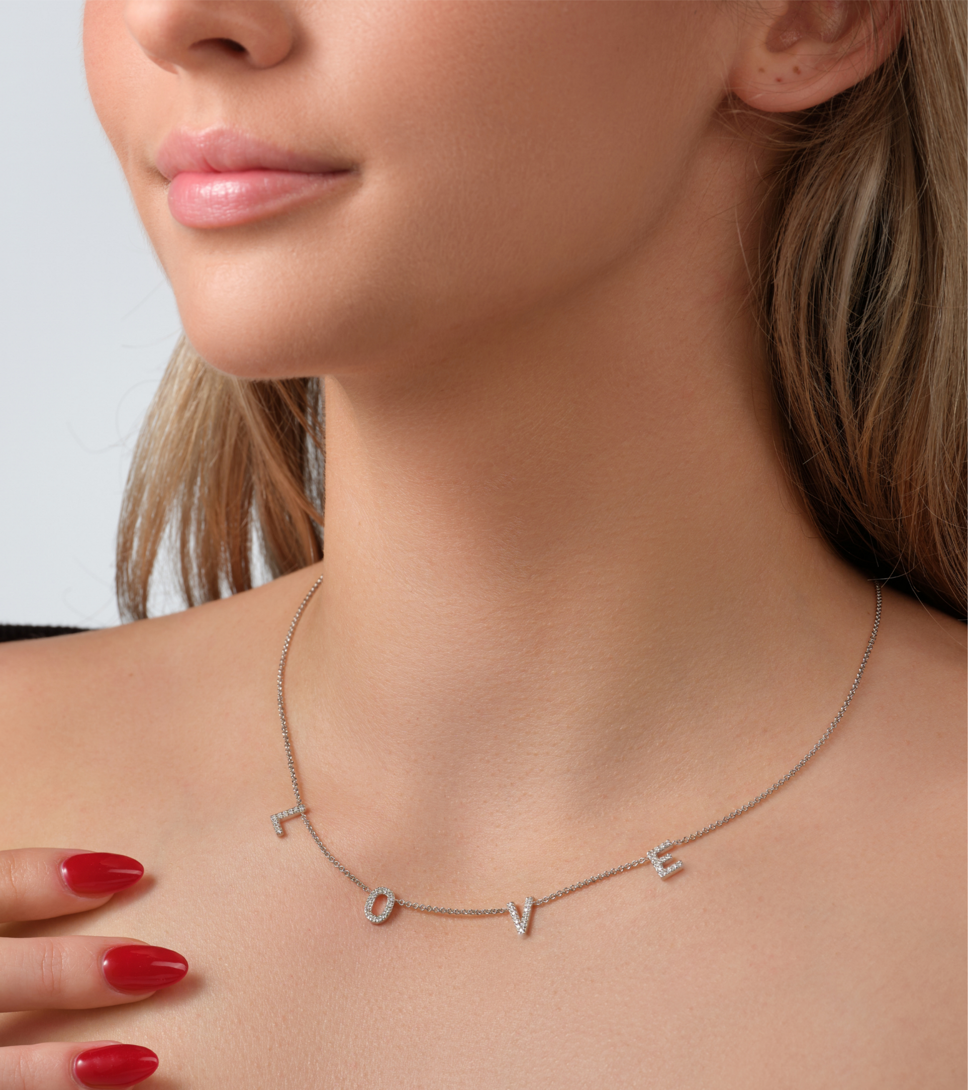 L’Orée Customizable Diamond Letter Necklace