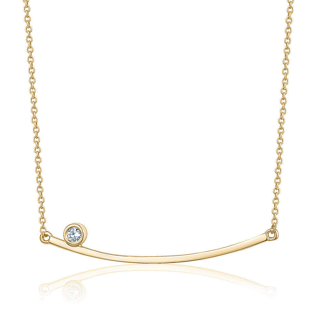 L’Orée Floating Diamond Smile Necklace