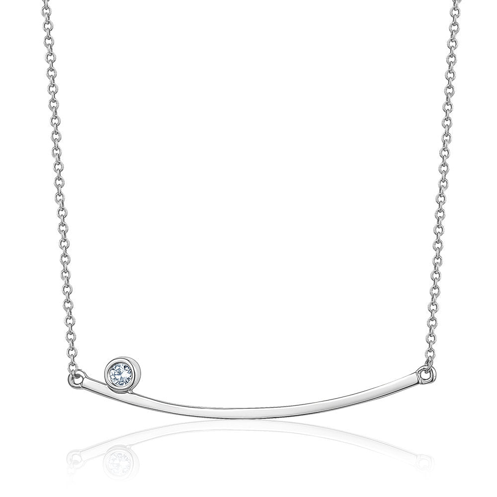 L’Orée Floating Diamond Smile Necklace