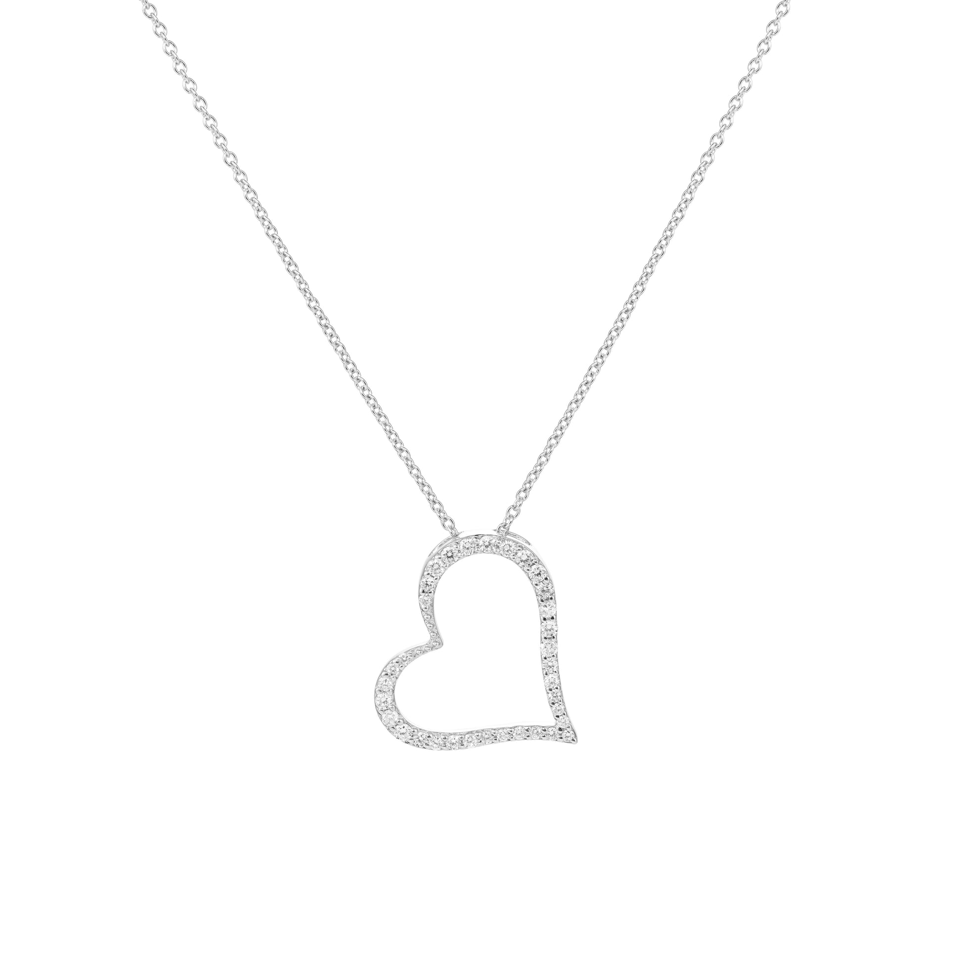 L’Orée Diamond Heart Drop Pendant