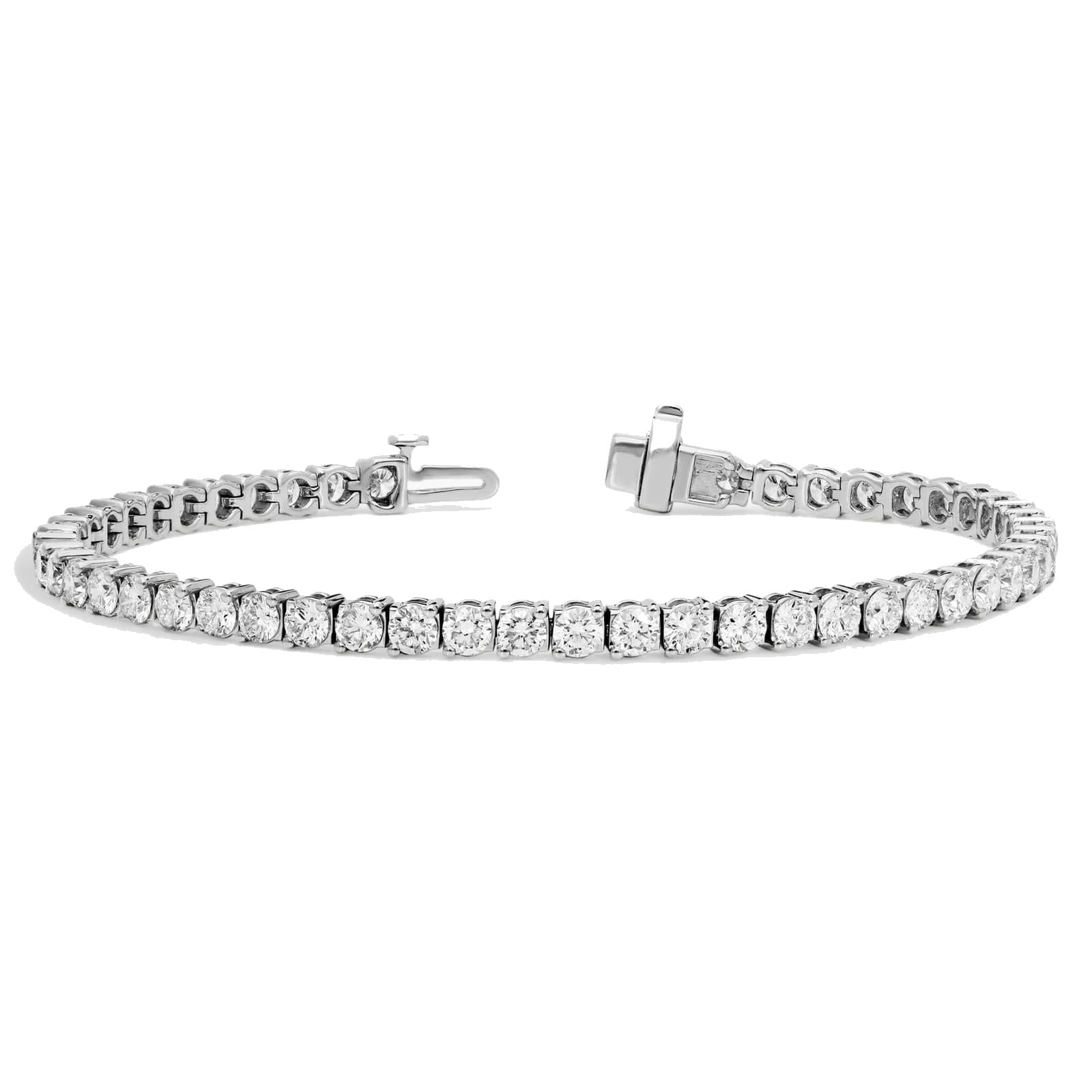 L’Orée Classic White Gold Lab Grown Diamond Tennis Bracelet