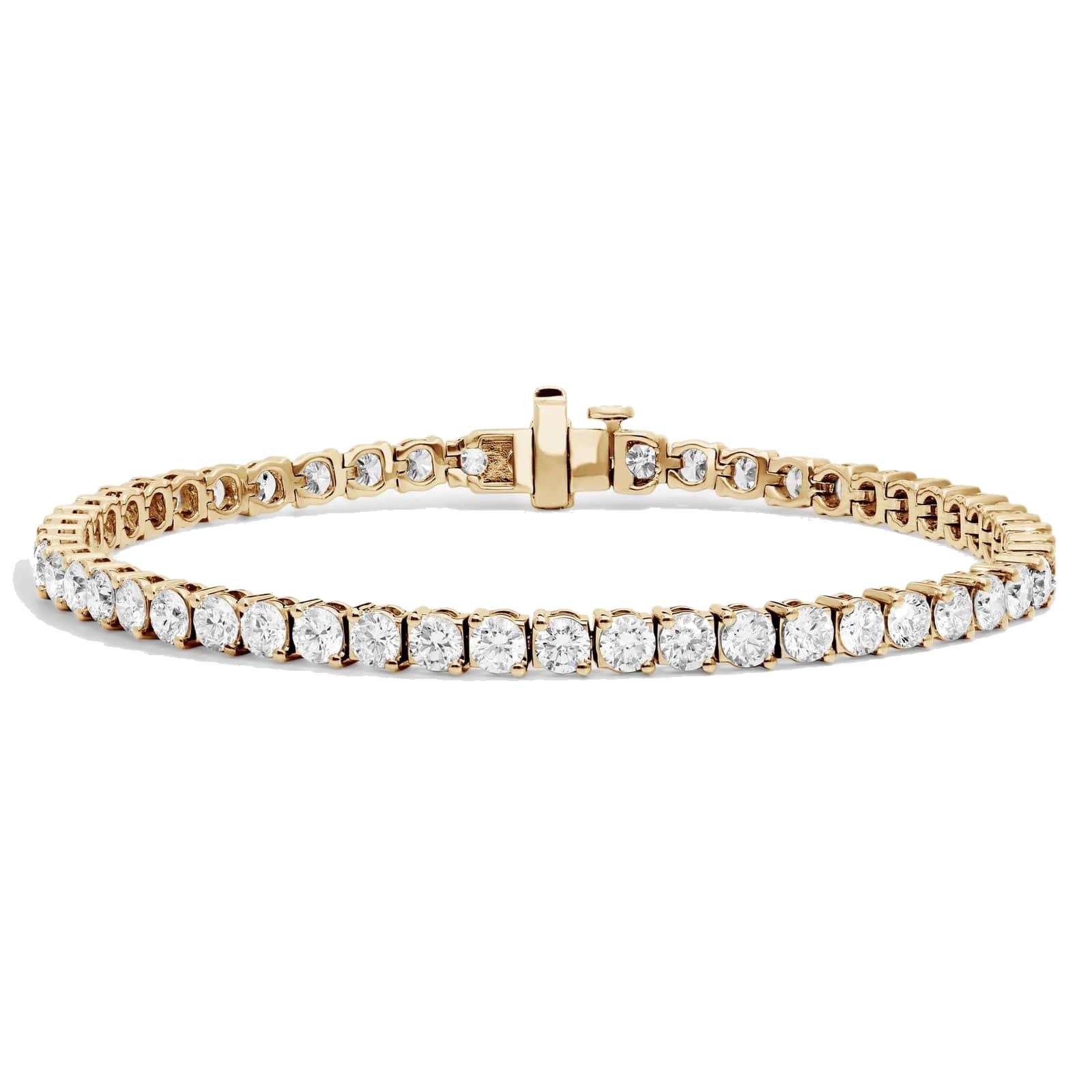 L’Orée Classic Yellow Gold Lab Grown Diamond Tennis Bracelet