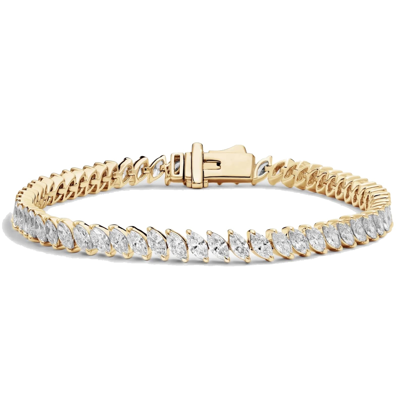 L’Orée Marquise Cut Lab Grown Diamond Tennis Bracelet