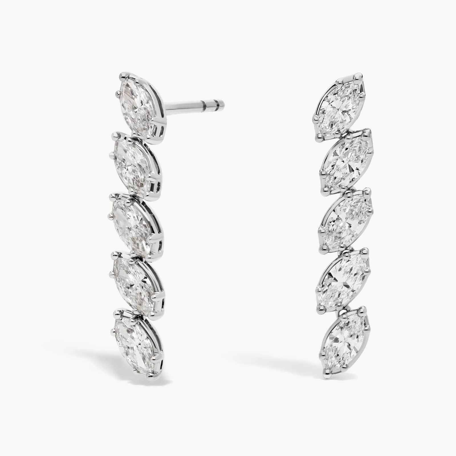 L’Orée Marquise Cut Lab Grown Diamonds Drop Earrings