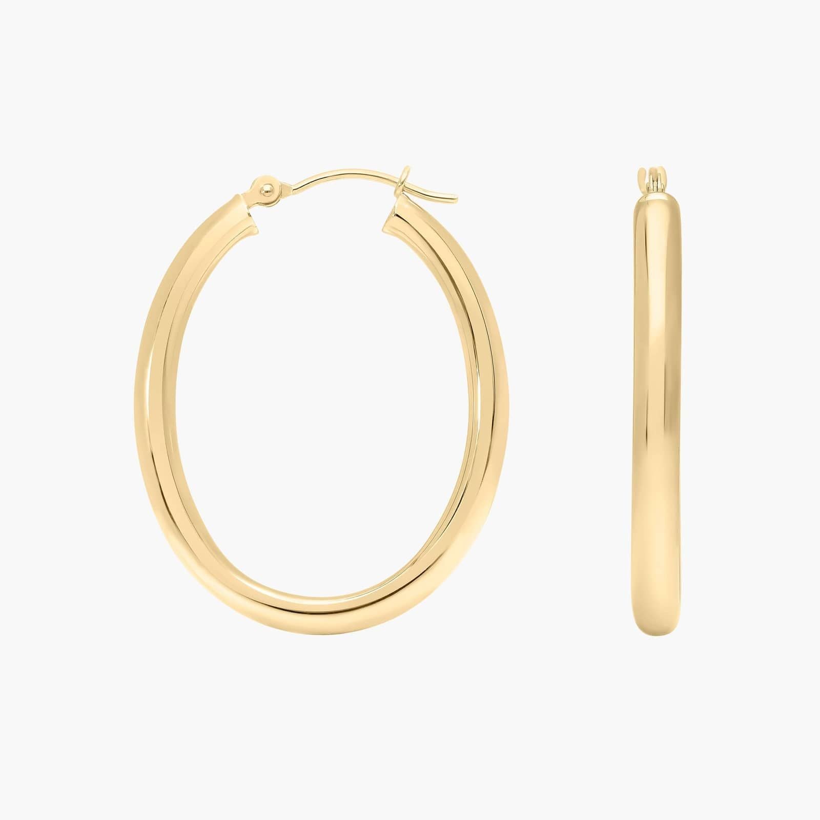 Oval Hoop Earrings