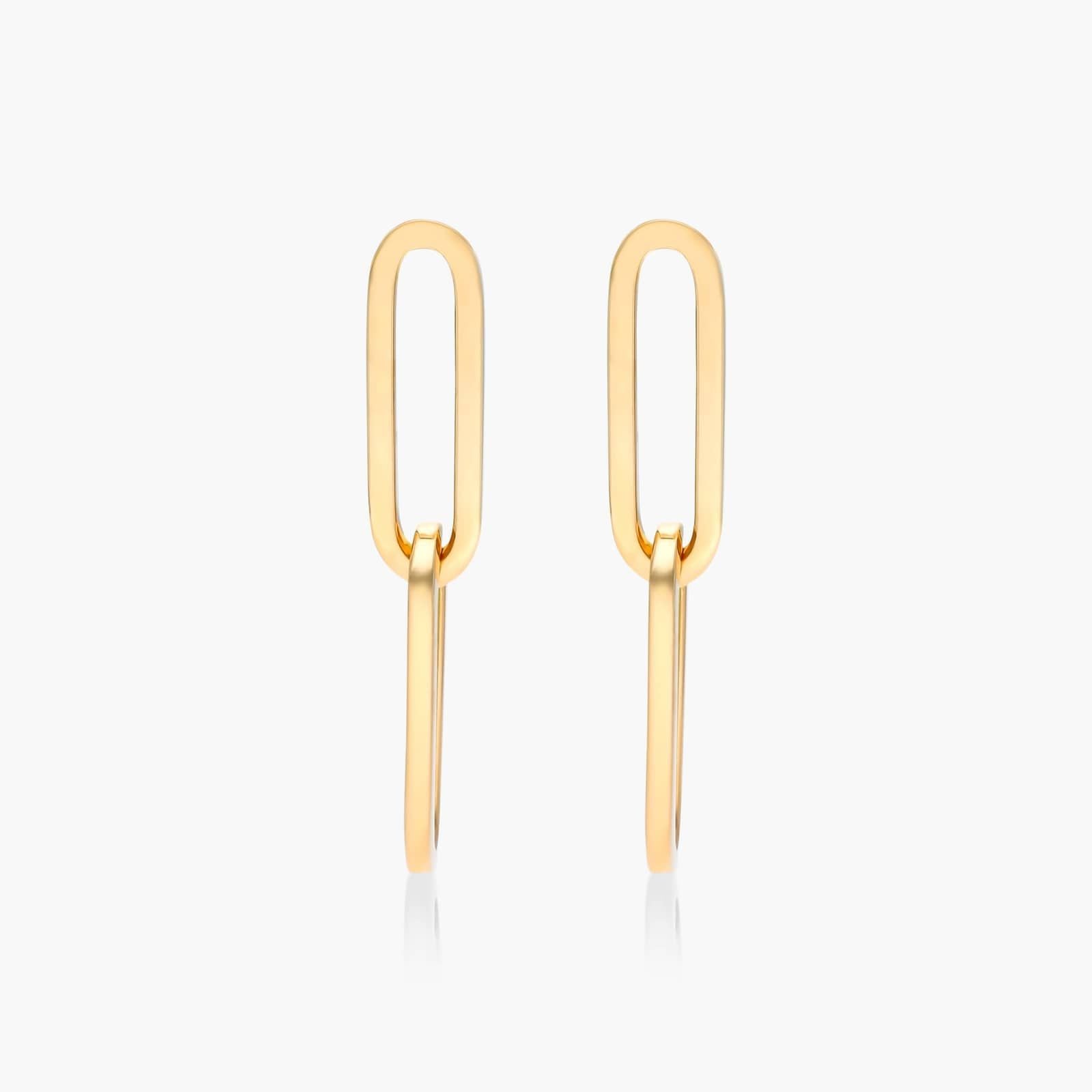 Paperclip Drop Earrings