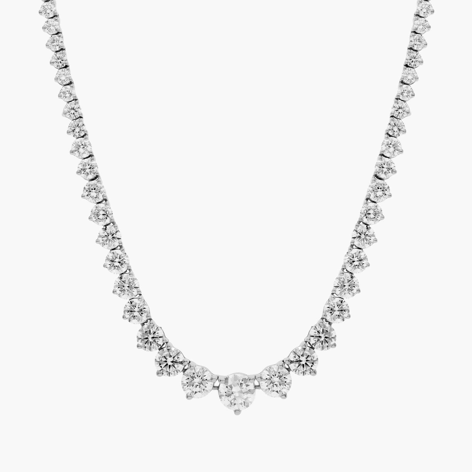 L’Orée Lab Grown Diamond Graduated Tennis Necklace