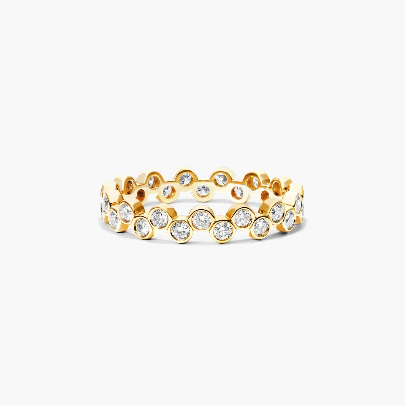 L’Orée Crease Round Diamond Ring