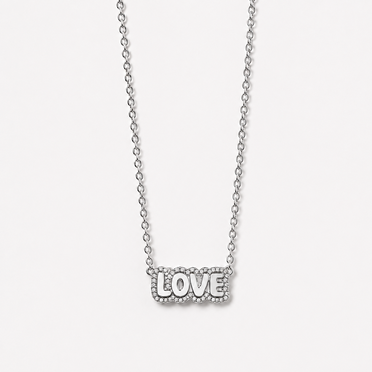 L’Orée Customizable Bubble Diamond Name Necklace