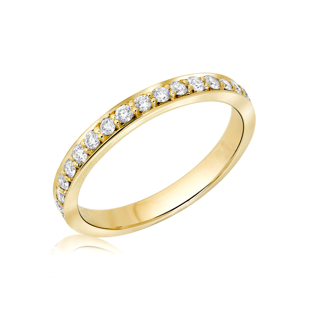 L’Orée Diamond Pavé Set Half Eternity Band