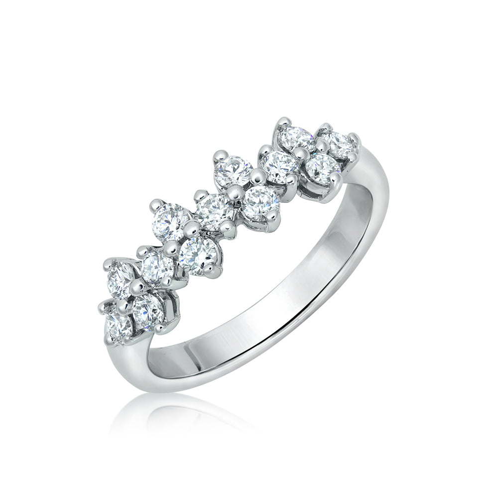 L’Orée Diamond Flower Cluster Band