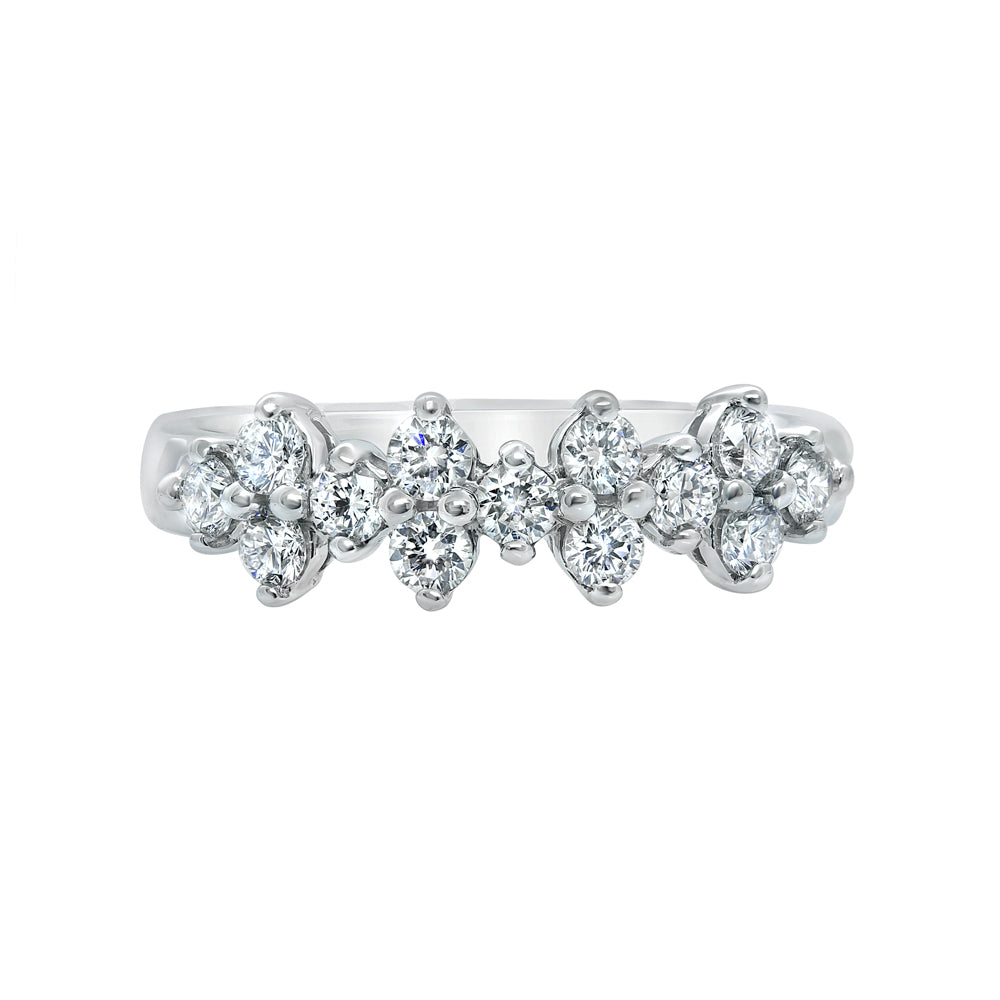 L’Orée Diamond Flower Cluster Band