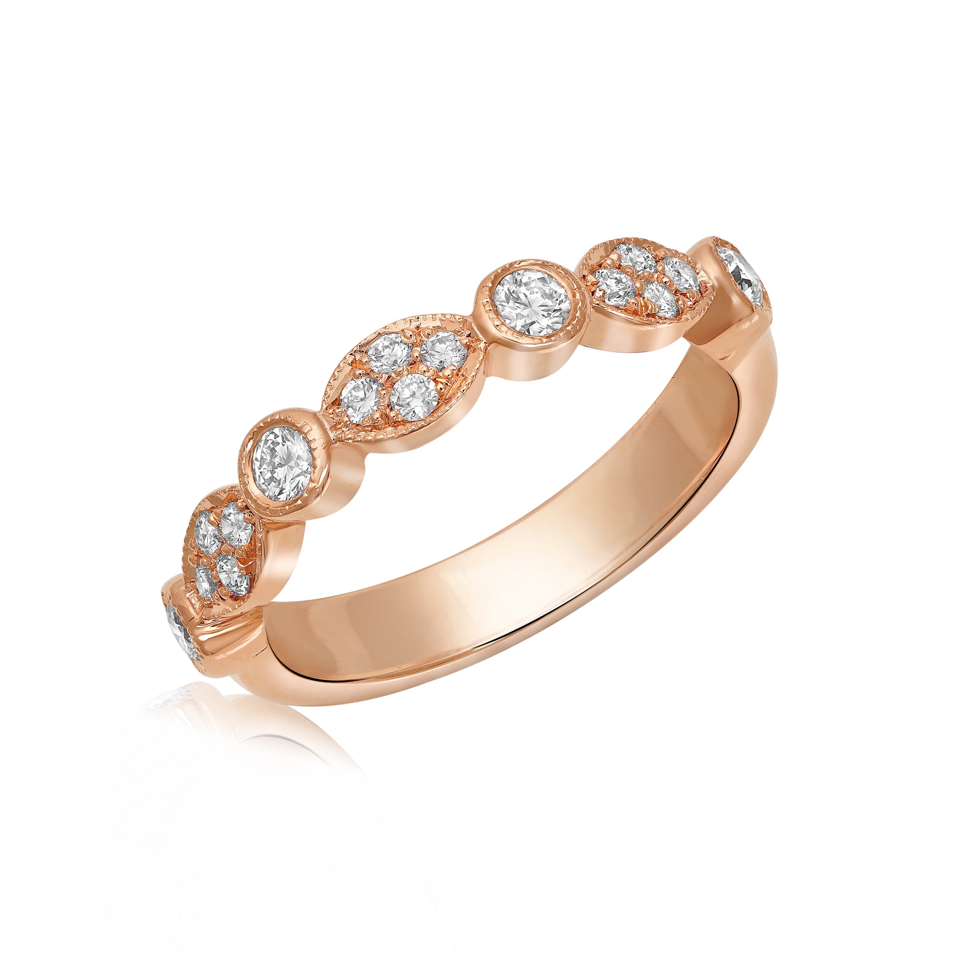 L’Orée Vintage Diamond Cluster Band