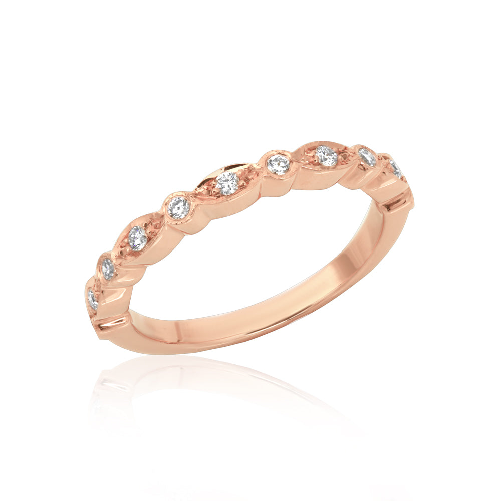 L’Orée Evil Eye Diamond Bezel Set Band