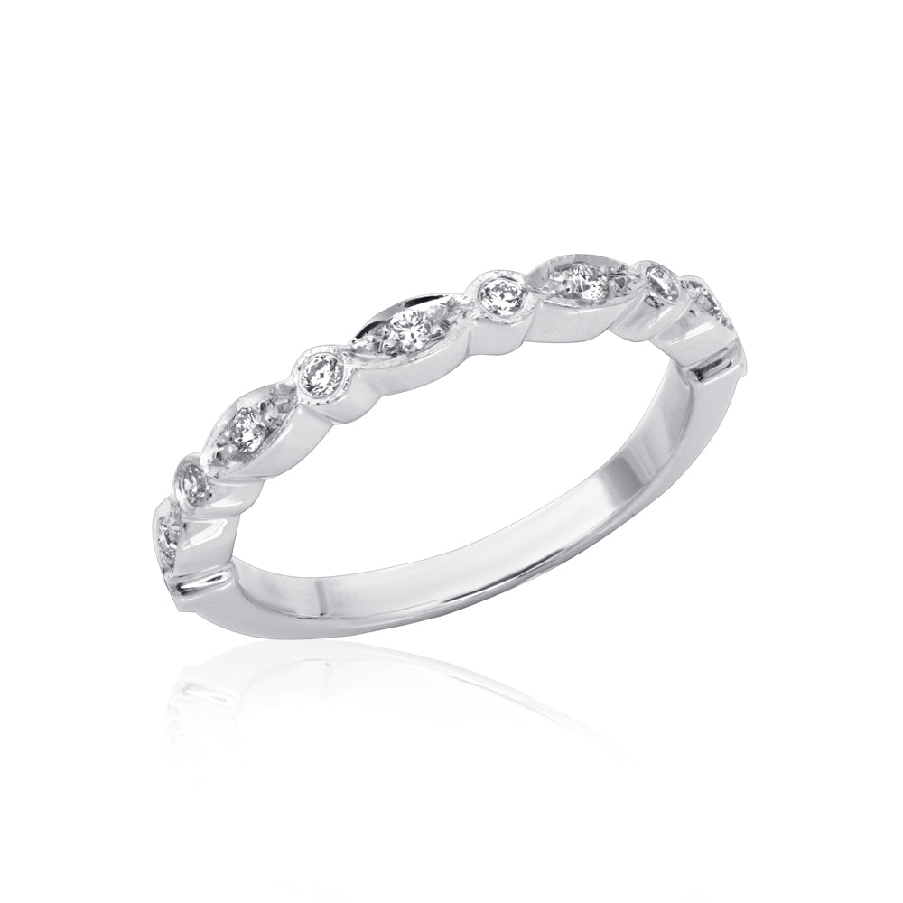 L’Orée Evil Eye Diamond Bezel Set Band