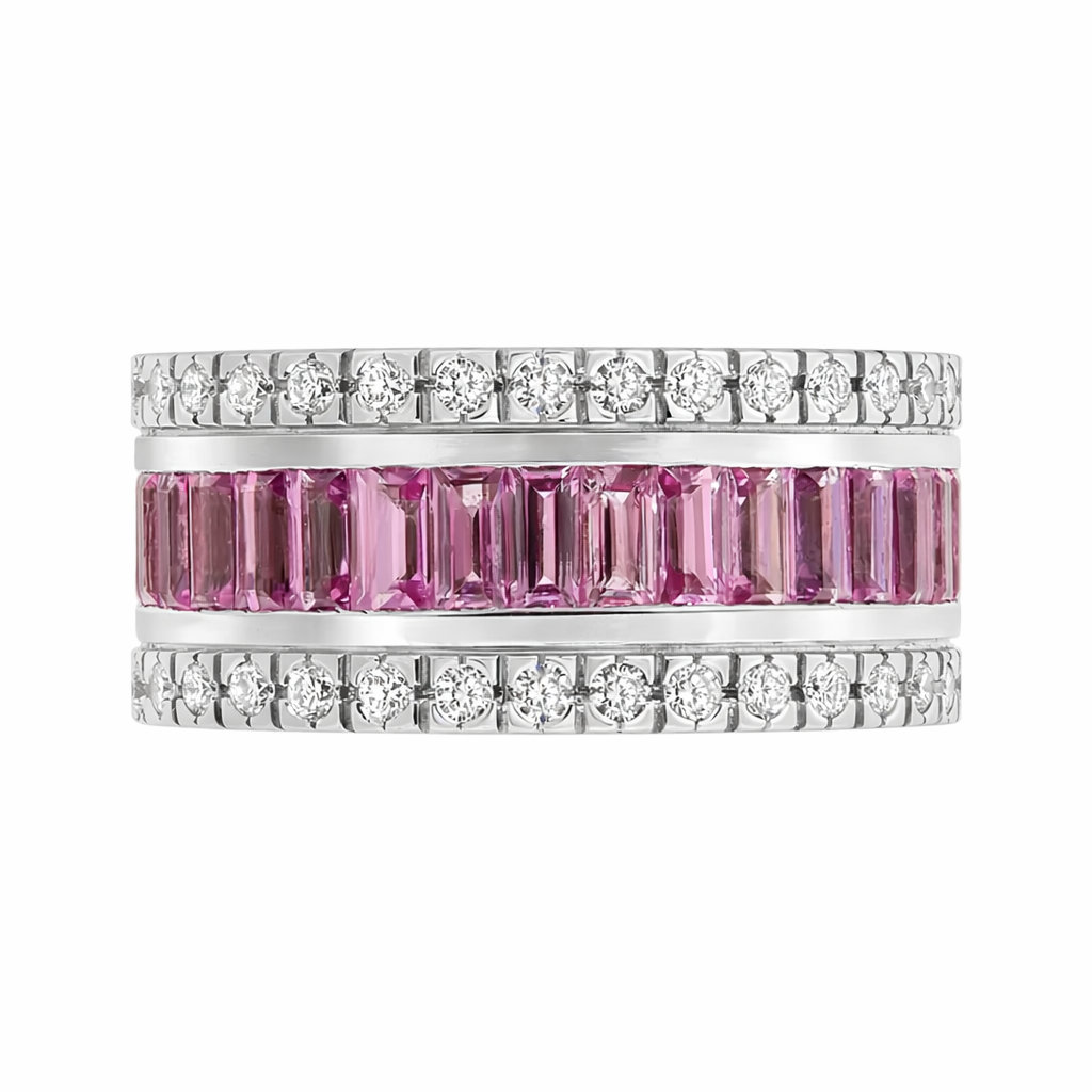 L’Orée Rose Baguette Eternity Band