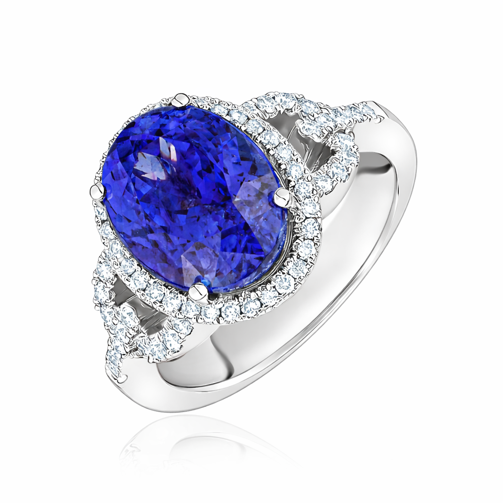 L’Orée Oval Tanzanite Ring