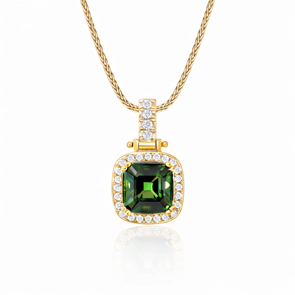 L’Orée Royale Green Tourmaline Pendant