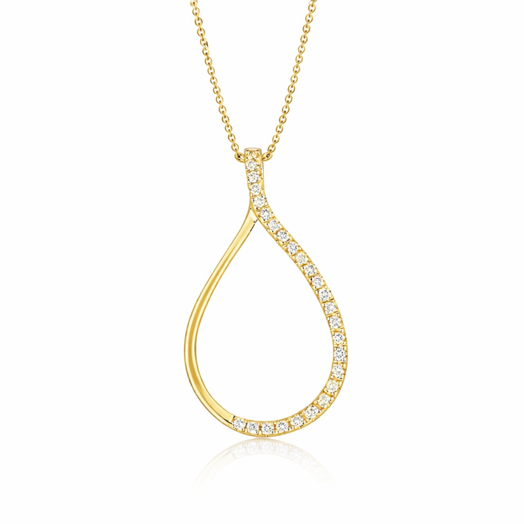 L’Orée Signature Diamond Curve Pendant
