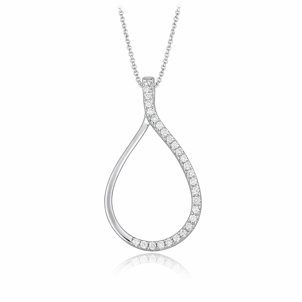 L’Orée Signature Diamond Curve Pendant