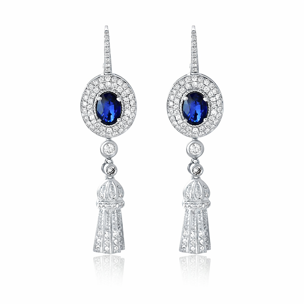 L’Orée Sapphire Majesty Drop Earrings