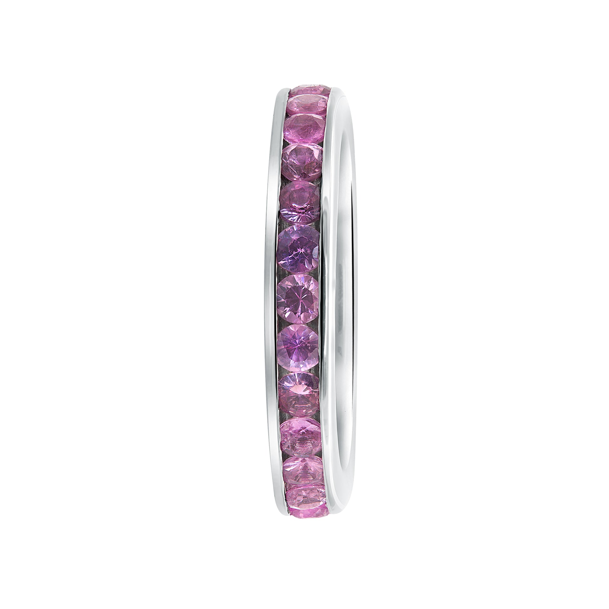 L’Orée Pink Sapphire Channel Set Band