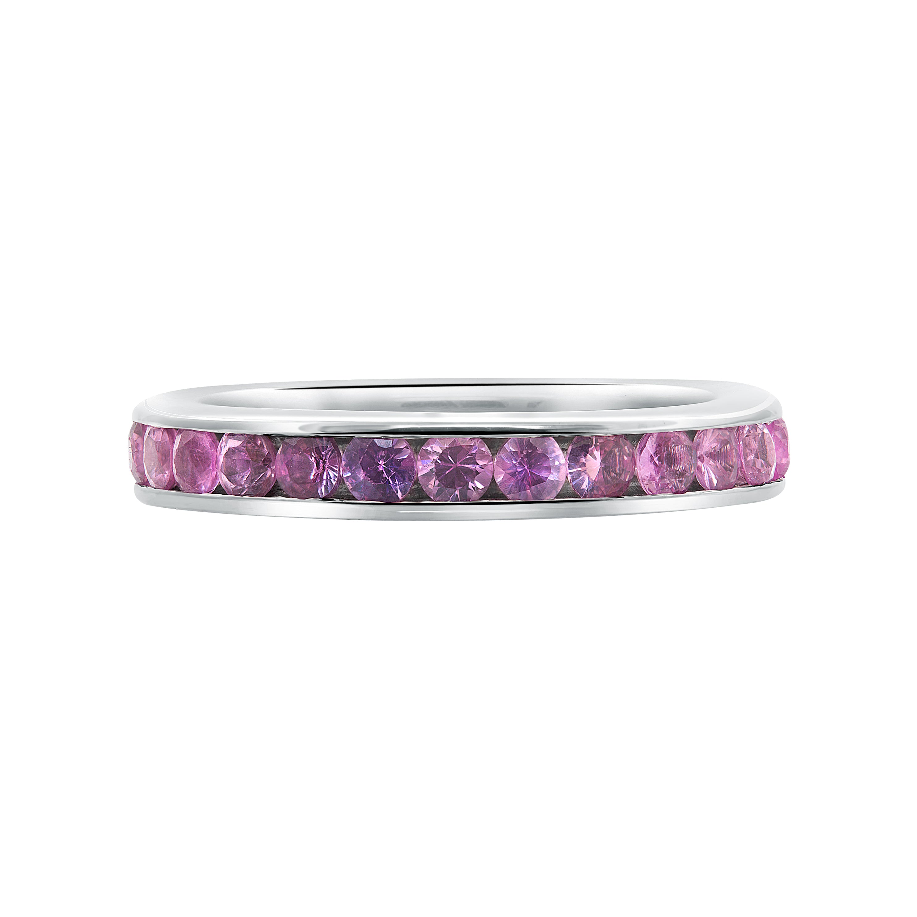 L’Orée Pink Sapphire Channel Set Band