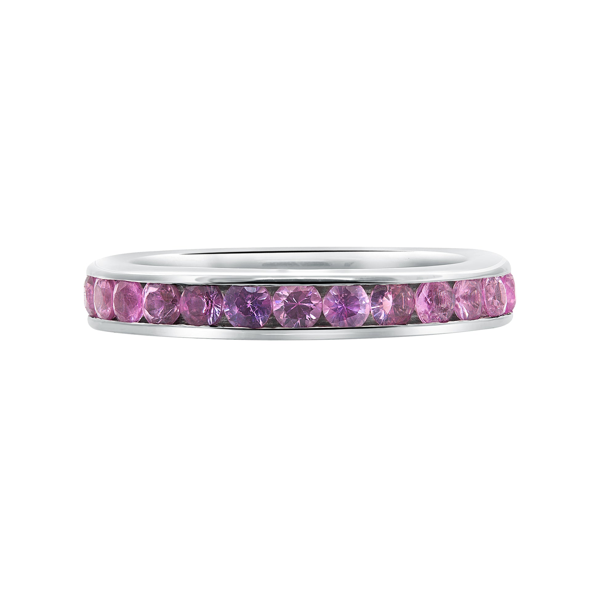 L’Orée Pink Sapphire Channel Set Band