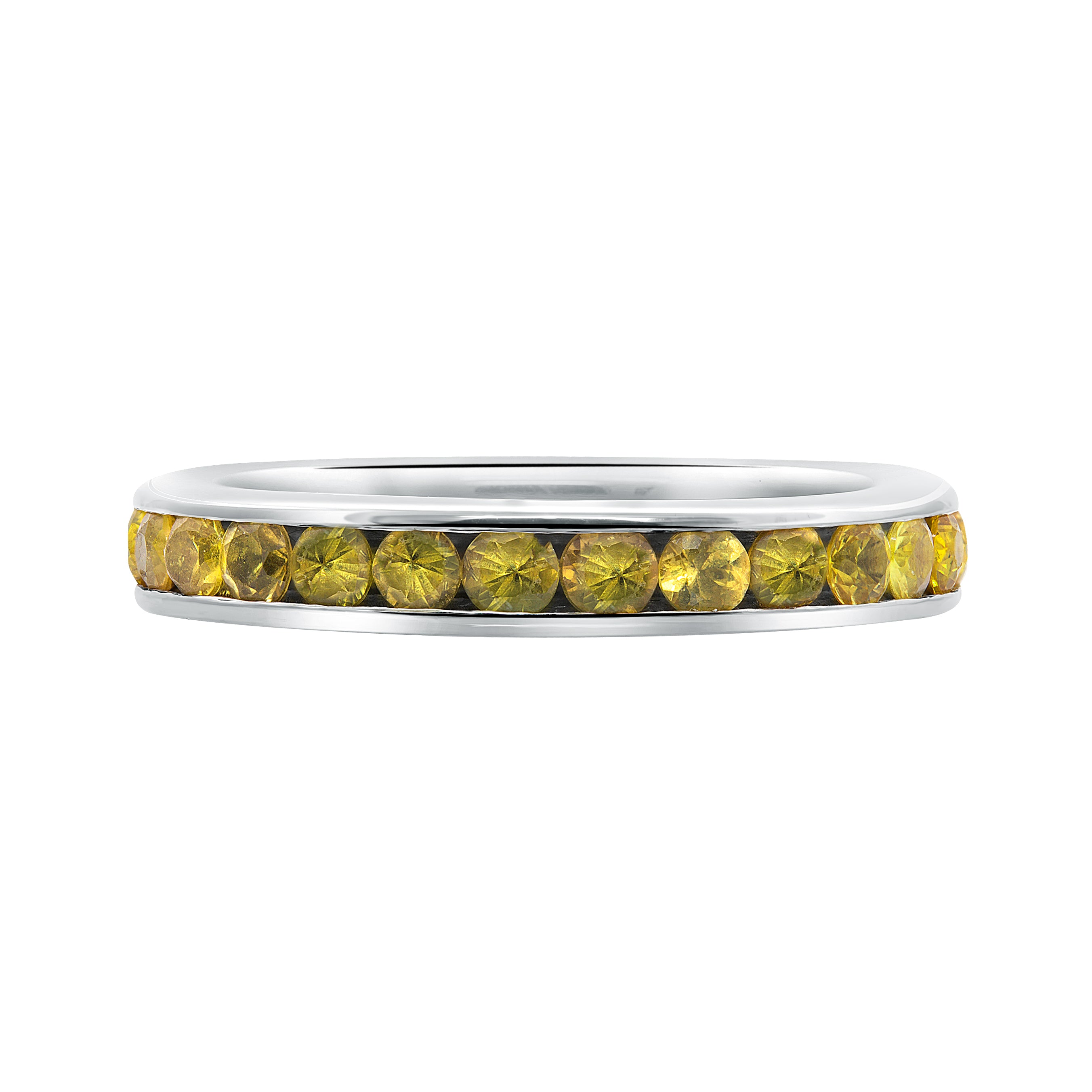 L’Orée Yellow Sapphire Channel Set Band