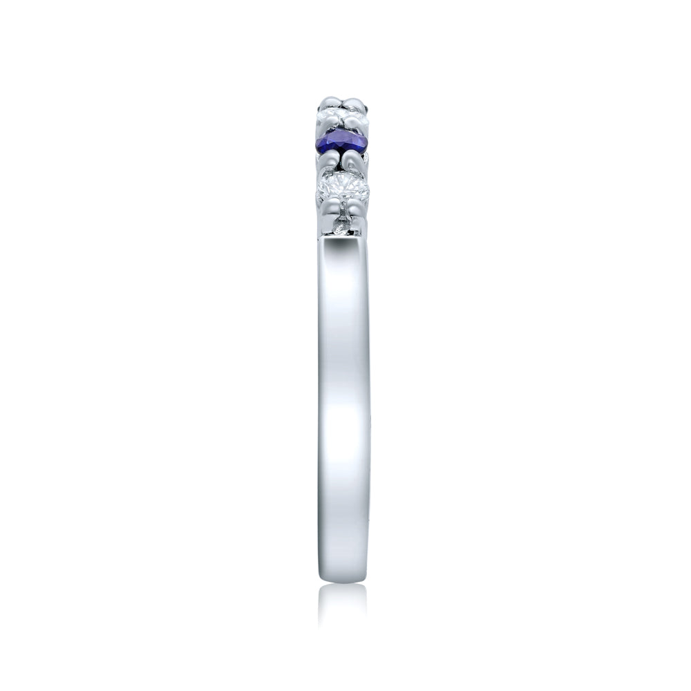 L’Orée Tri-Sapphire Diamond Band