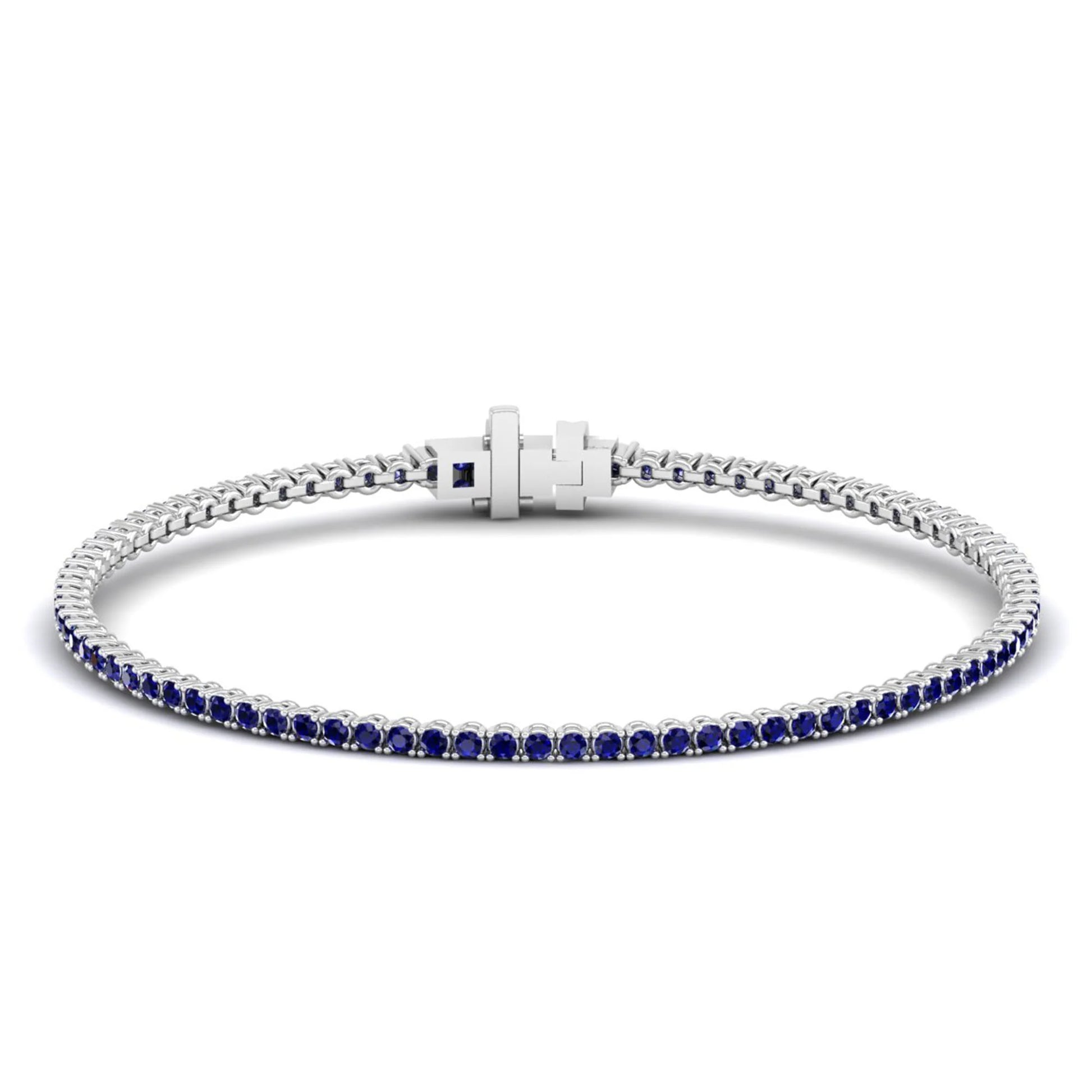 L’Orée Blue Sapphire Tennis Bracelet