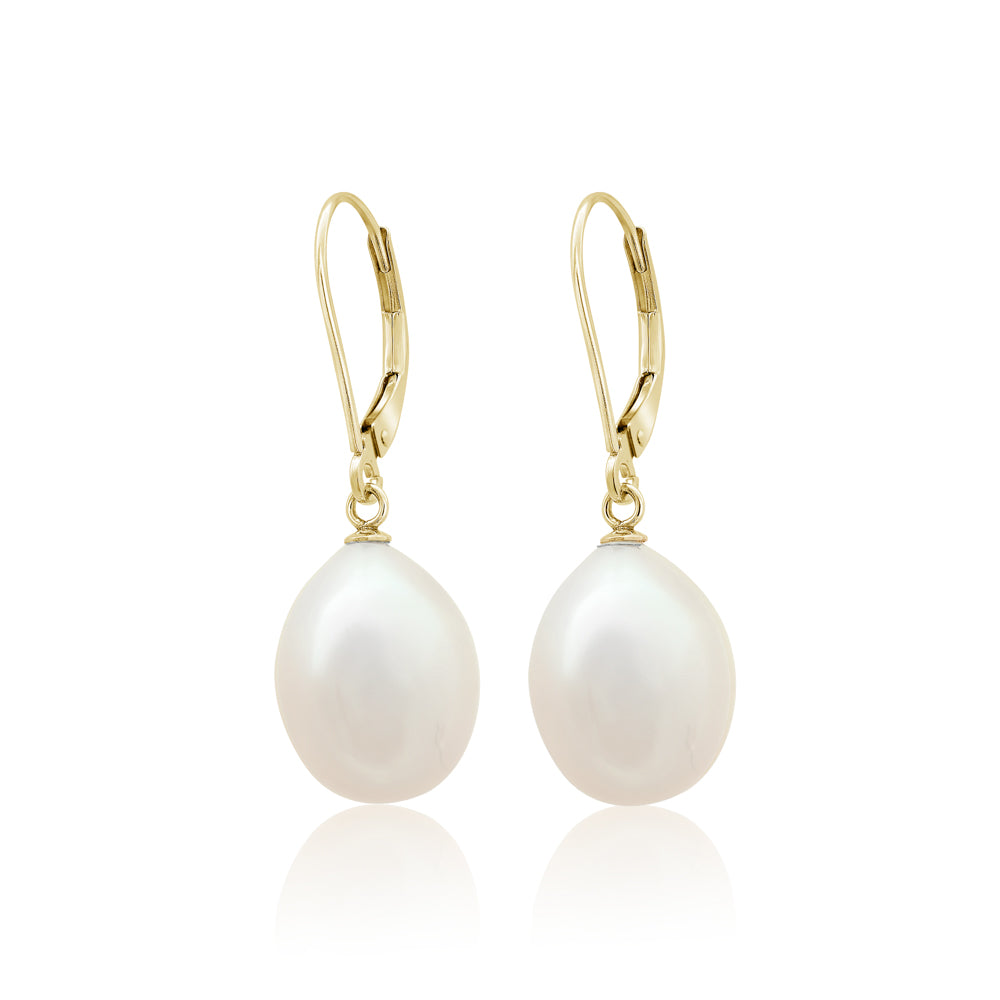 L’Orée Pear Shaped Pearl Drop Earrings