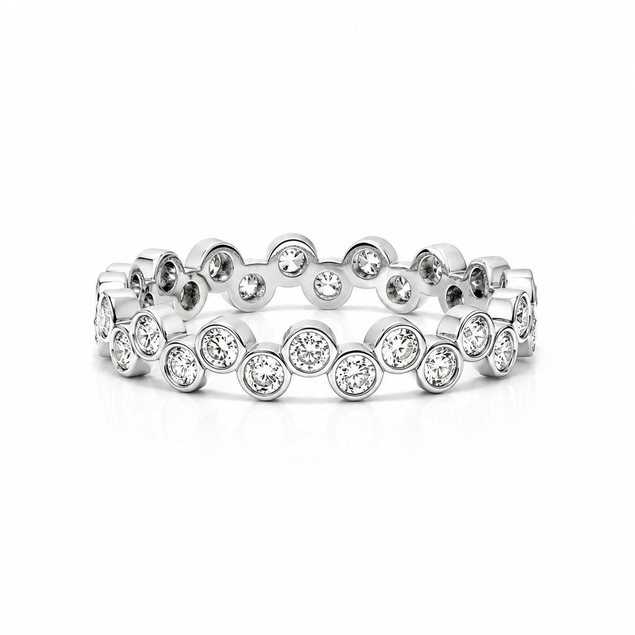 L’Orée Crease Round Diamond Ring