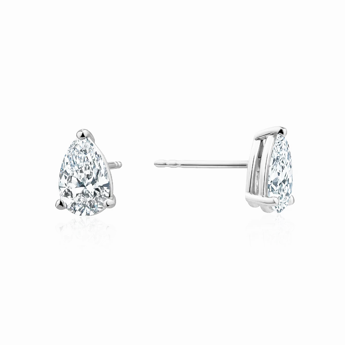 L’Orée Pear Lab Grown Diamond Studs
