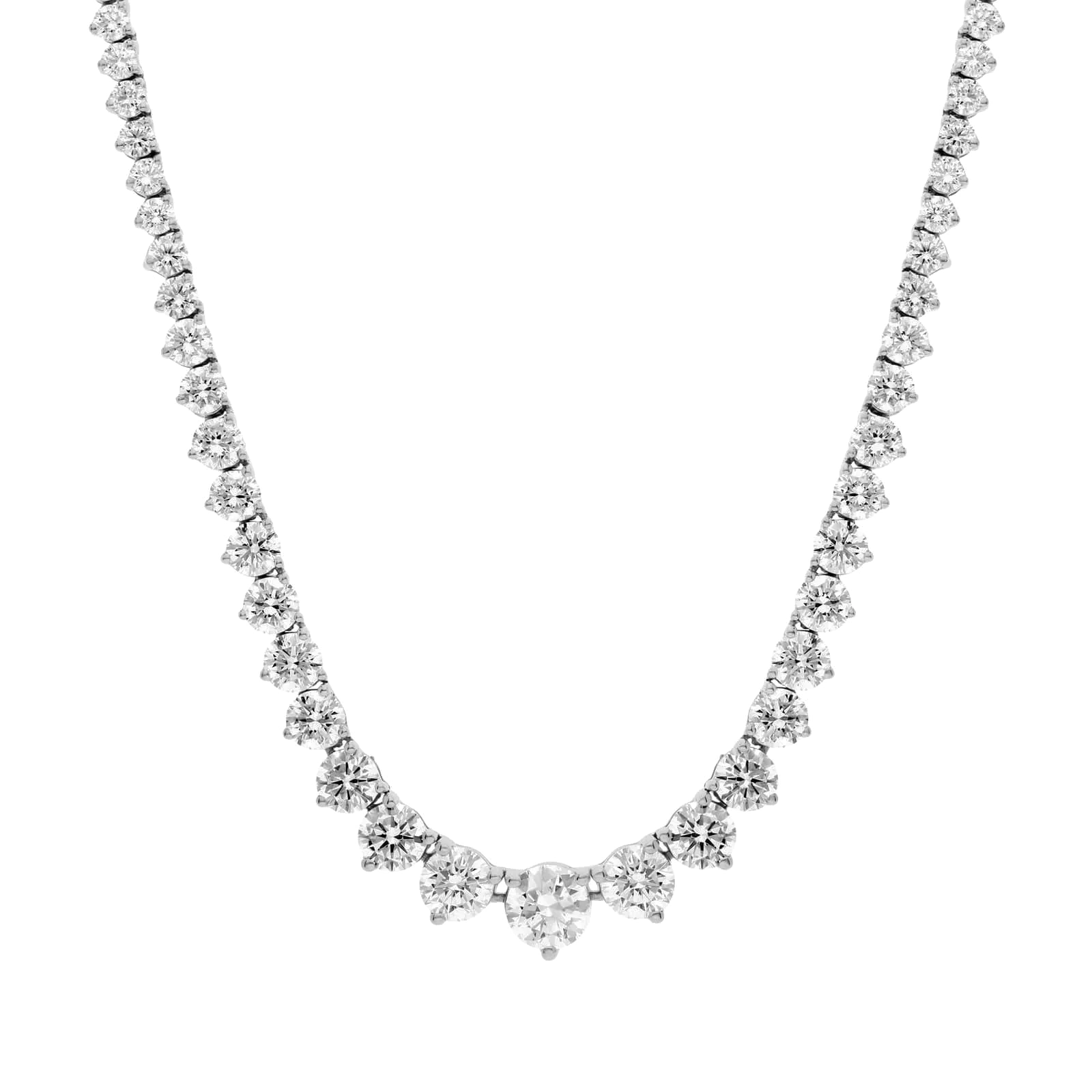 L’Orée Lab Grown Diamond Graduated Tennis Necklace