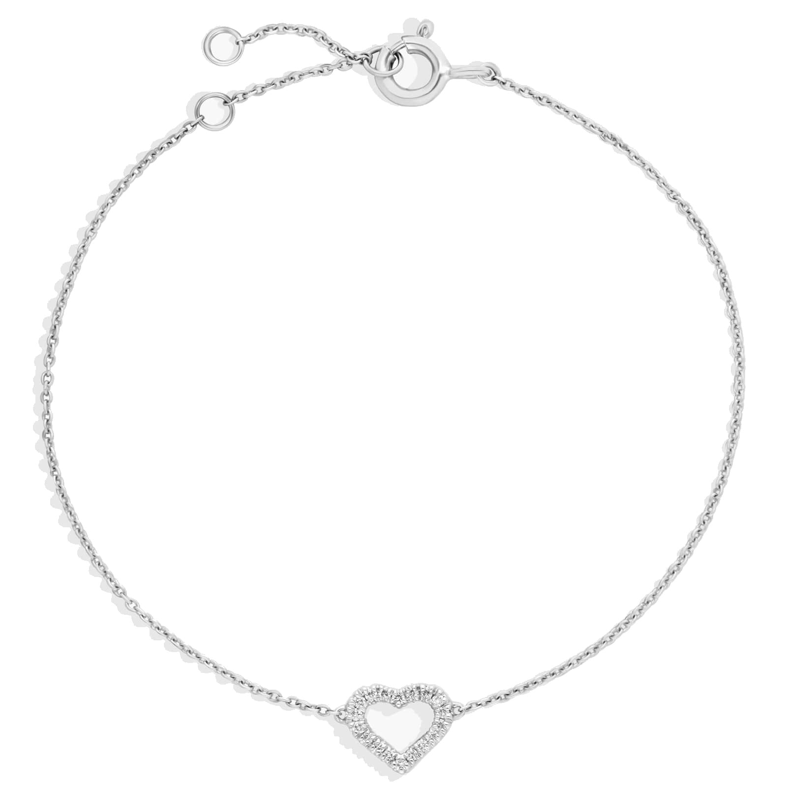 L’Orée Mini Diamond Open Heart Bracelet
