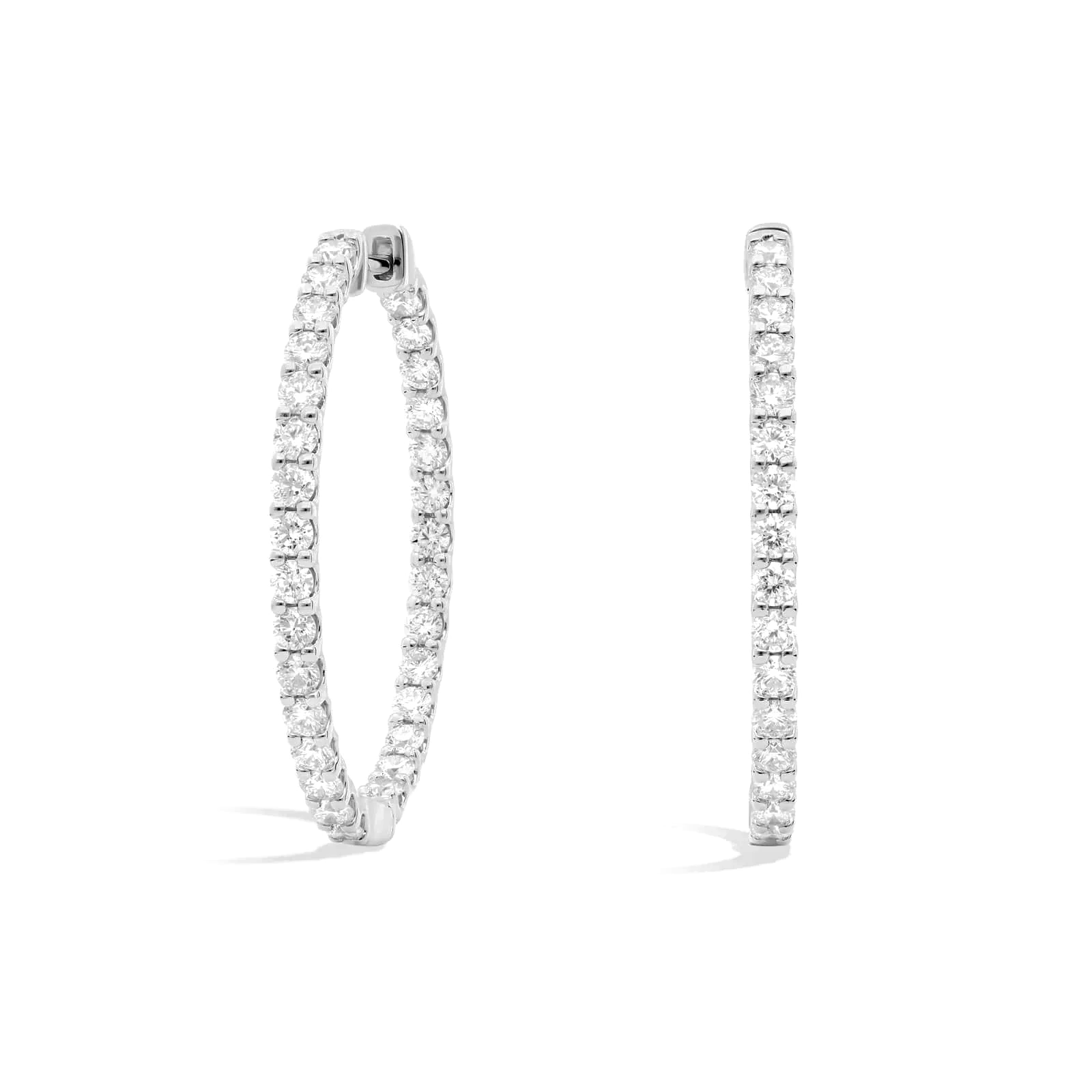 L’Orée Inside Out Lab Grown Diamond Hoop Earrings